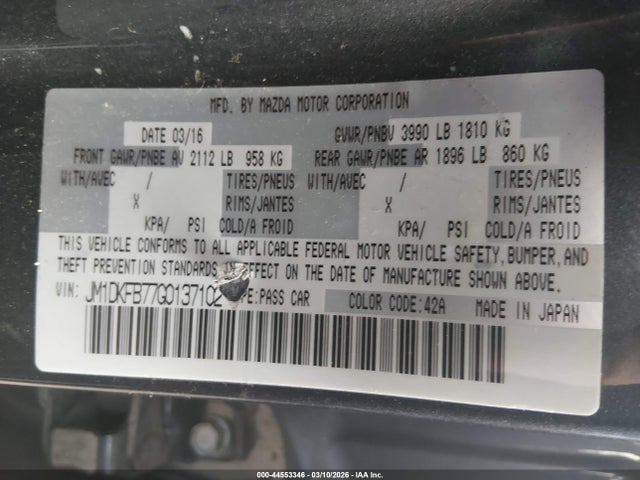 Mazda Cx-3 Sport 2016 JM1DKFB77G0137102 Image 9