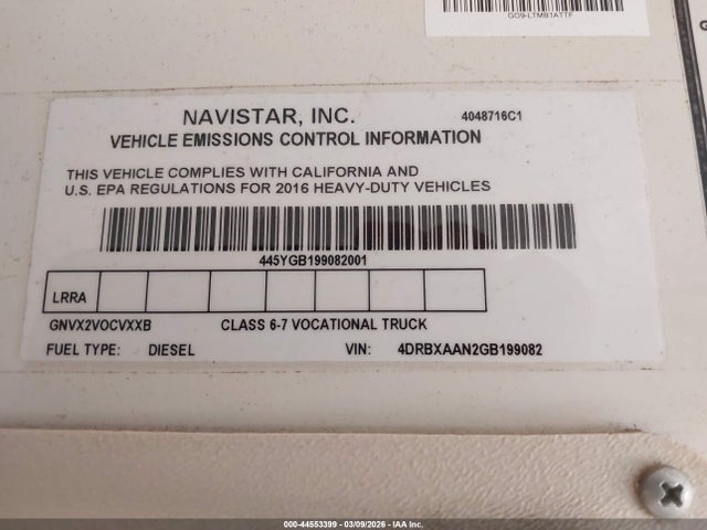Ic Corporation 3000 Re 2016 4DRBXAAN2GB199082 Image 9