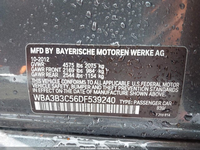 Продаж на аукціоні авто 2013 Bmw 328i Xdrive, vin: WBA3B3C56DF539240, номер лоту: 44553486