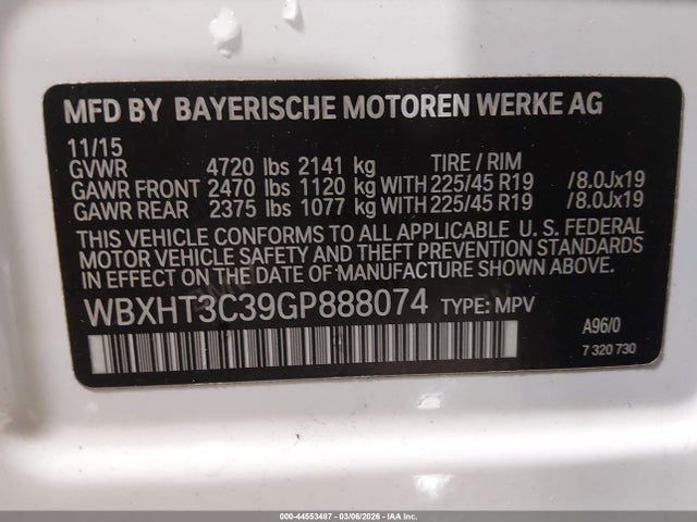 2016 BMW X1 WBXHT3C39GP888074 Photo 8