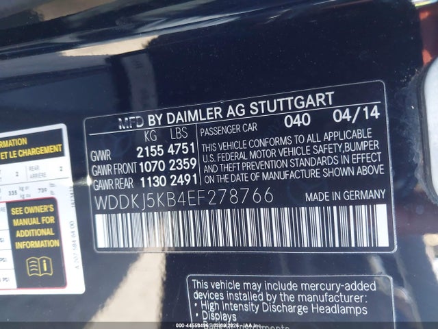 Mercedes-Benz E 350 2014 WDDKJ5KB4EF278766 Image 9