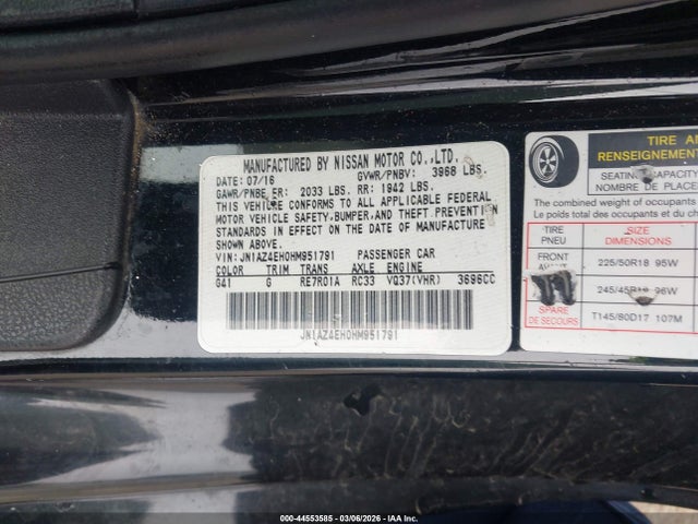 2017 NISSAN 370Z JN1AZ4EH0HM951791 Photo 8