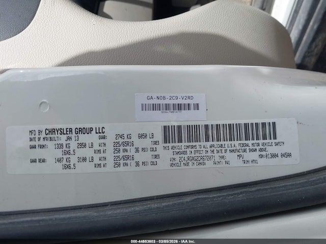 Aukcja sprzedaży 2013 Ram Cargo Tradesman, vin: 2C4JRGAG2DR672071, numer aukcji: 44553603