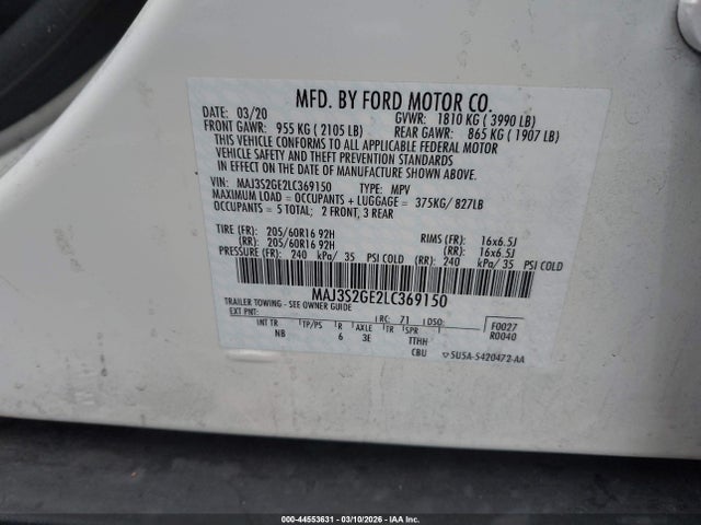 Ford Ecosport Se 2020 MAJ3S2GE2LC369150 Image 9