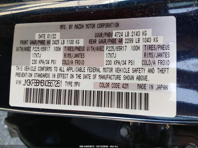 2022 MAZDA CX-5 JM3KFBBM6N0567251 Photo 8