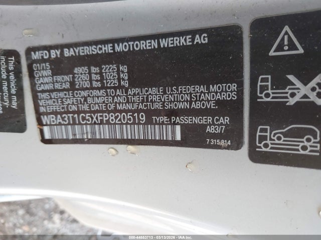 2015 BMW 428I WBA3T1C5XFP820519 Photo 8