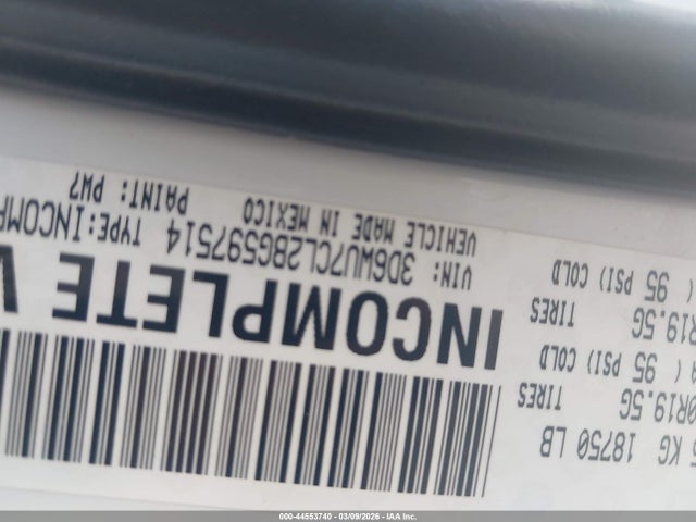 Продажа на аукционе авто 2011 Ram Ram 5500 Hd Chassis St/slt/laramie, vin: 3D6WU7CL2BG597514, номер лота: 44553740