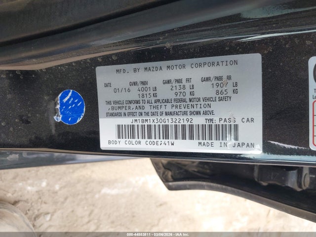 JM1BM1X30G1322192 Mazda Mazda3 S Grand Touring