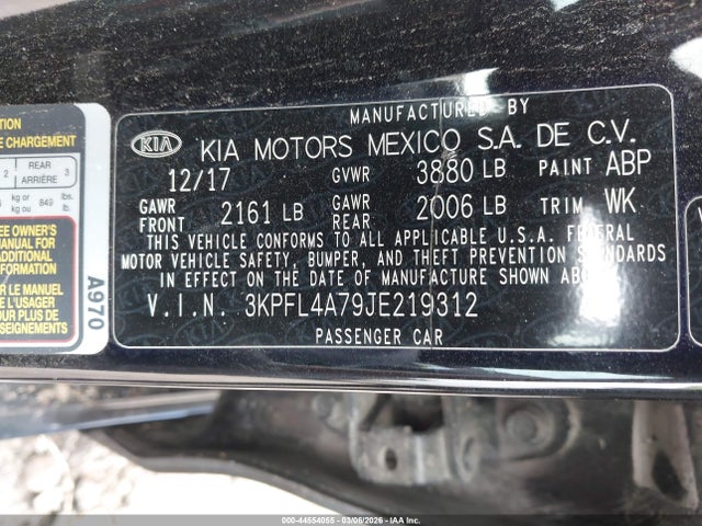KIA FORTE S 2018 3KPFL4A79JE219312 Image 9