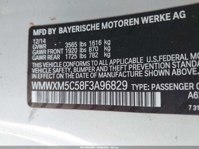 2015 MINI HARDTOP WMWXM5C58F3A96829 Photo 8
