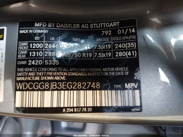 Продажа на аукционе авто 2014 Mercedes-benz Glk 350 4matic, vin: WDCGG8JB3EG282748, номер лота: 44554660