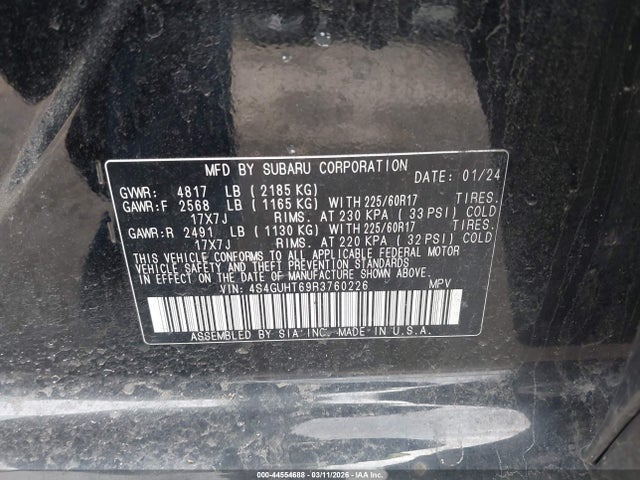 Продаж на аукціоні авто 2024 Subaru Crosstrek Wilderness, vin: 4S4GUHT69R3760226, номер лоту: 44554688