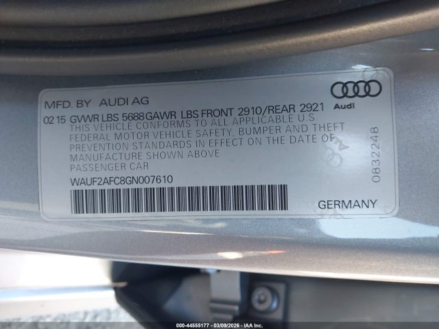 2016 AUDI S6 WAUF2AFC8GN007610 Photo 8