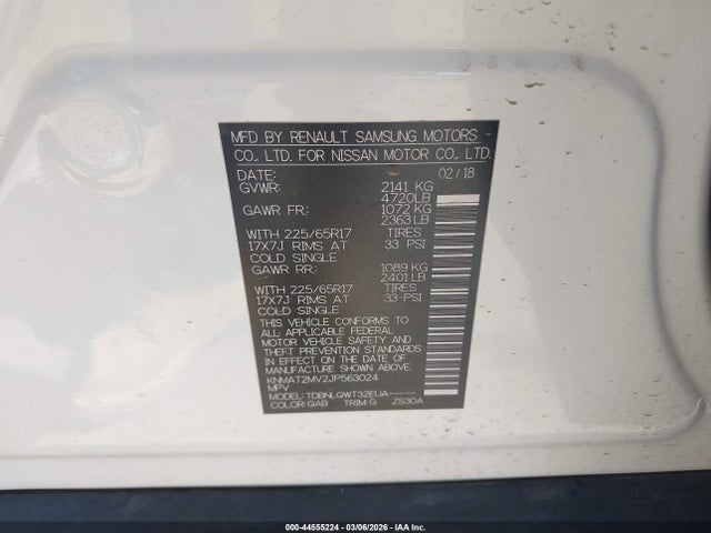 Nissan ROGUE SV 2018 KNMAT2MV2JP563024 Image 9