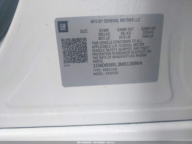 Aukcja sprzedaży 2021 Cadillac Ct4 Premium Luxury, vin: 1G6DB5RL3M0130904, numer aukcji: 44555293