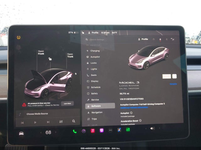 Aukcja sprzedaży 2022 Tesla Model 3 Long Range Dual Motor All-wheel Drive, vin: 5YJ3E1EB4NF277063, numer aukcji: 44555328