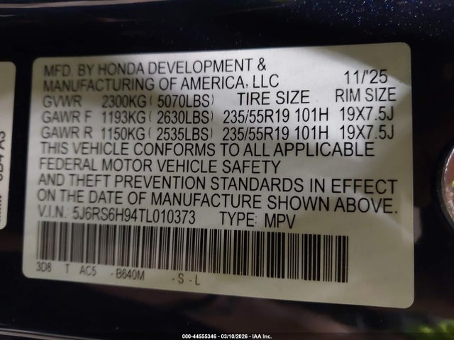 2026 HONDA CR-V HYBRID 5J6RS6H94TL010373 Photo 8