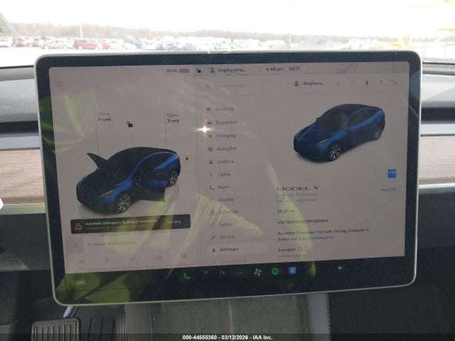 Aukcja sprzedaży 2023 Tesla Model Y Awd/long Range Dual Motor All-wheel Drive, vin: 7SAYGDEE2PF685594, numer aukcji: 44555360