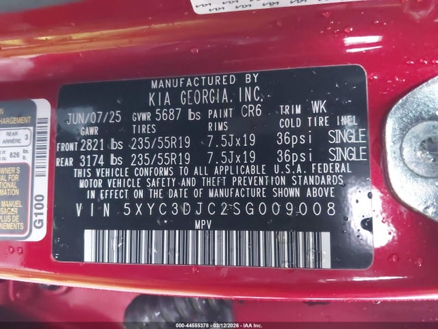 2025 KIA EV6 5XYC3DJC2SG009008 Photo 8