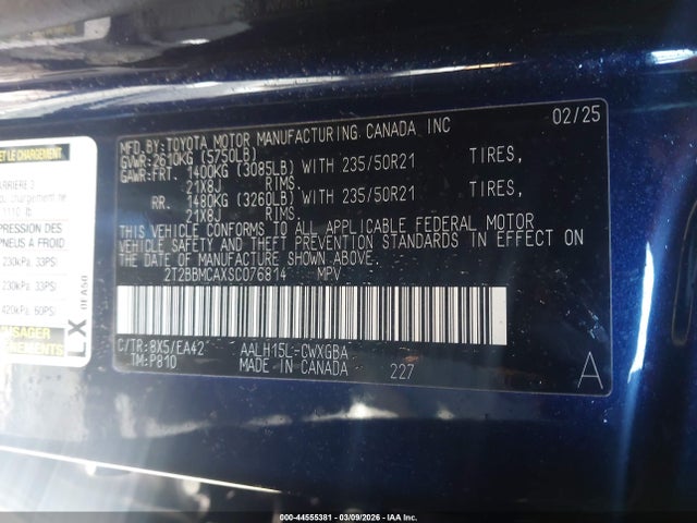 Lexus Rx 350h Premium 2025 2T2BBMCAXSC076814 Image 9