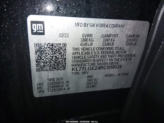 2024 CHEVROLET TRAX KL77LGE24RC009026 Photo 8