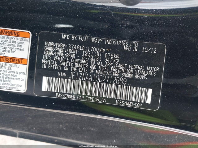 2013 SCION FR-S JF1ZNAA10D2712689 Photo 8