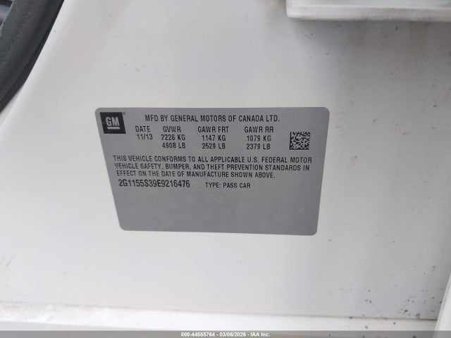 2014 CHEVROLET IMPALA 2G1155S39E9216476 Photo 8