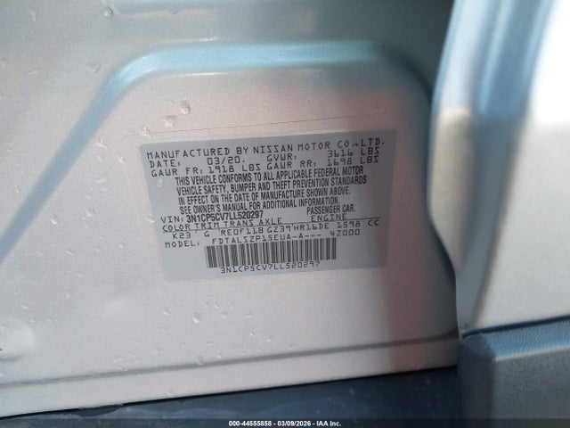 Nissan Kicks Sv Xtronic Cvt 2020 3N1CP5CV7LL520297 Image 9