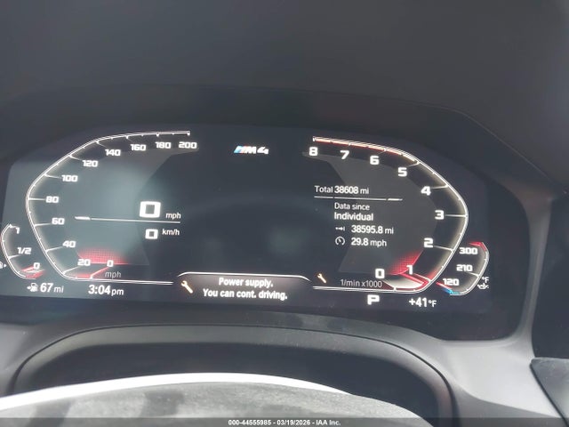 44555985 :رقم المزاد ، WBS43AZ08PCM56170 vin ، 2023 Bmw M4 Competition Xdrive مزاد بيع
