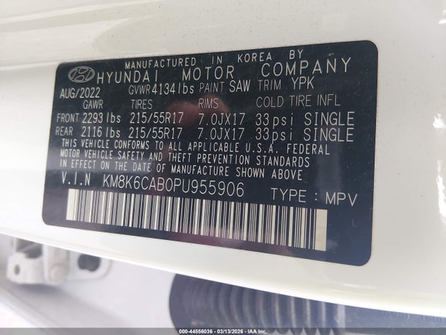Hyundai Kona Sel 2023 KM8K6CAB0PU955906 Image 9