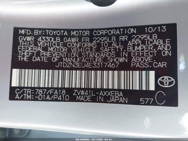 Toyota Prius V Three 2014 JTDZN3EU4E3317467 Image 9