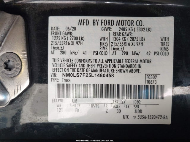 Ford Transit Connect Xlt 2020 NM0LS7F25L1480458 Image 9