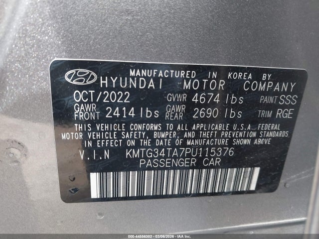 Genesis G70 2.0t Rwd 2023 KMTG34TA7PU115376 Image 9