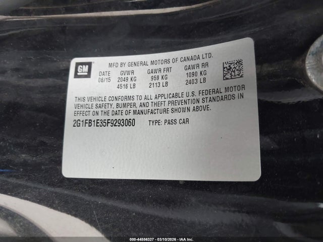 Chevrolet Camaro 2ls 2015 2G1FB1E35F9293060 Image 9