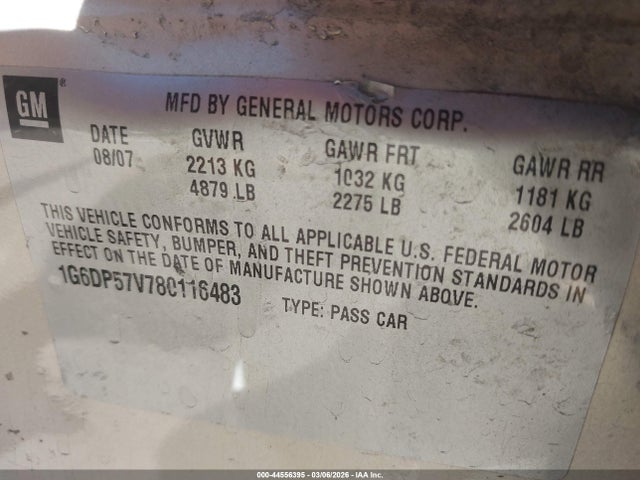 2008 CADILLAC CTS 1G6DP57V780116483 Photo 8