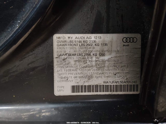 WA1UFAFL5EA095240 Audi Allroad 2.0t Premium