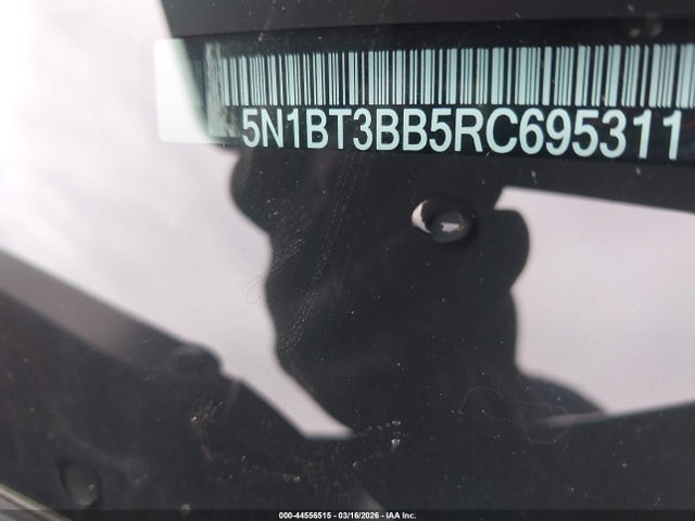 5N1BT3BB5RC695311 Nissan Rogue Sv Intelligent Awd