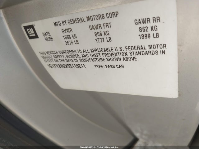 2005 CHEVROLET CORVETTE 1G1YY24UX55118211 Photo 8