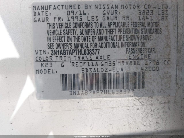 2017 NISSAN SENTRA 3N1AB7AP7HL638377 Photo 8