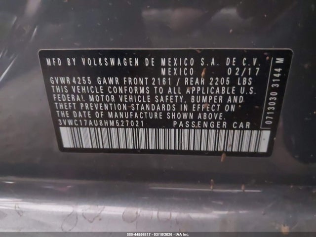 3VWC17AU8HM527021 Volkswagen Golf Sportwagen Tsi S/tsi Se/tsi Sel