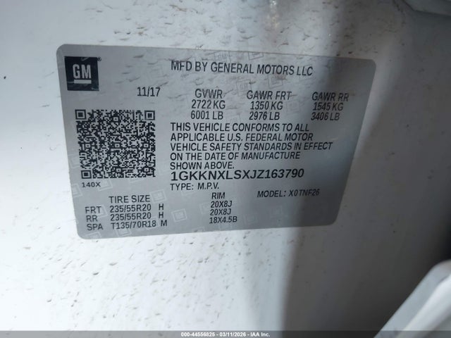 Продаж на аукціоні авто 2018 Gmc Acadia Denali, vin: 1GKKNXLSXJZ163790, номер лоту: 44556825