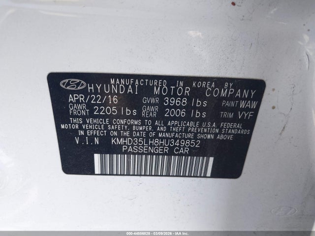 KMHD35LH8HU349852 Hyundai ELANTRA GT