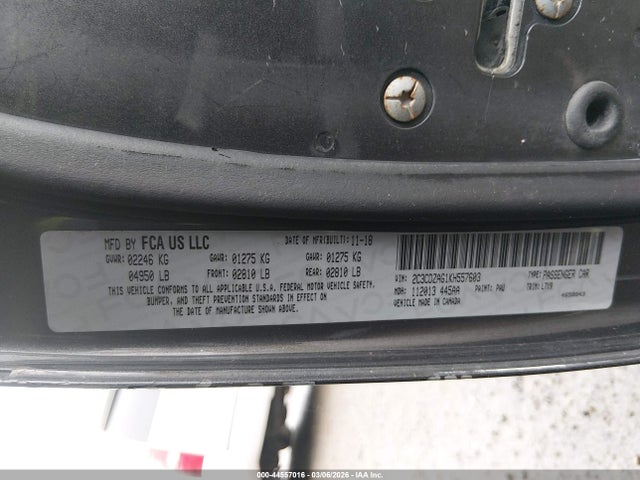 Aukcja sprzedaży 2019 Dodge Challenger Sxt, vin: 2C3CDZAG1KH557603, numer aukcji: 44557016