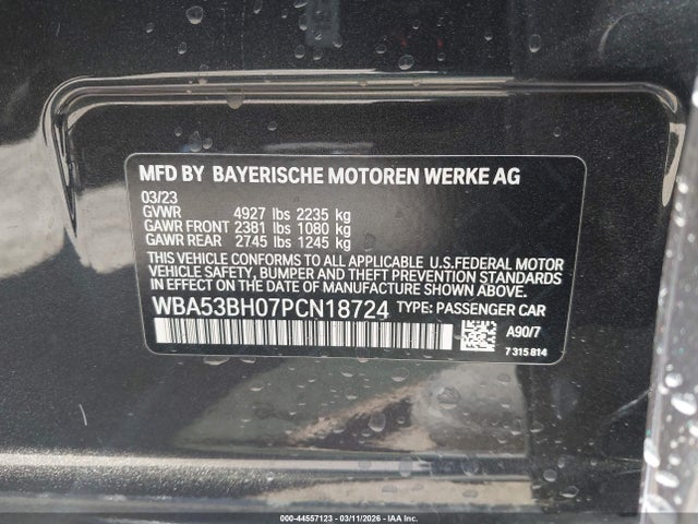 BMW 530 I 2023 WBA53BH07PCN18724 Image 9