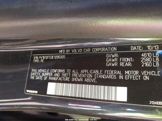 Volvo S60 T5 2014 YV1612FS3E1295005 Image 9