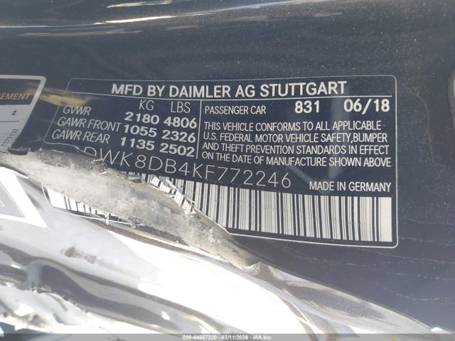 2019 MERCEDES-BENZ C 300 WDDWK8DB4KF772246 Photo 8