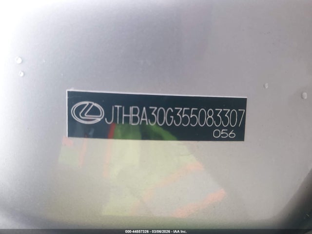 Продажа на аукционе авто 2005 Lexus Es 330, vin: JTHBA30G355083307, номер лота: 44557326