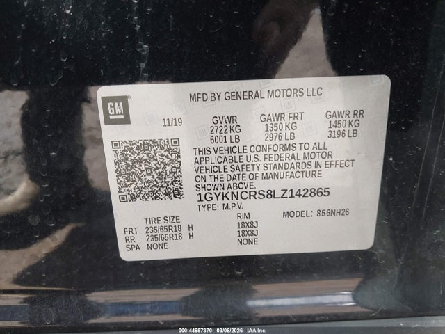 2020 CADILLAC XT5 1GYKNCRS8LZ142865 Photo 8