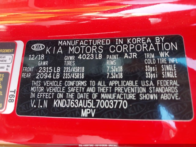 2020 KIA SOUL KNDJ63AU5L7003770 Photo 8