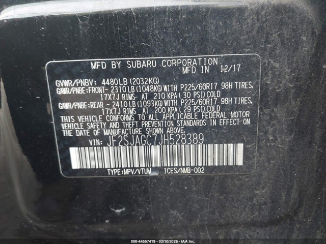 2018 SUBARU FORESTER JF2SJAGC7JH528389 Photo 8